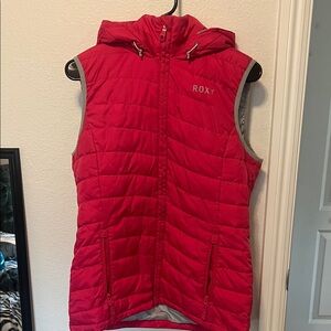 Roxy Vibrant Pink Quilted Vest